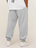 Gymshark Crest Oversized Joggers — Light Grey Core Marl — 2