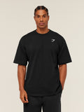 Gymshark Crest Oversized T-Shirt — GS Black — 3