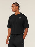 Gymshark Crest Oversized T-Shirt — GS Black — 4