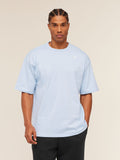 Gymshark Crest Oversized T-Shirt — Chilled Blue — 4