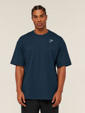 Gymshark Crest Oversized T-Shirt — GS Navy — 6