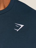 Gymshark Crest Oversized T-Shirt — GS Navy — 5