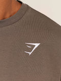 Gymshark Crest Oversized T-Shirt — Soft Brown — 5
