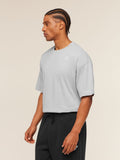 Gymshark Crest Oversized T-Shirt — Light Grey Core Marl — 4