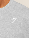 Gymshark Crest Oversized T-Shirt — Light Grey Core Marl — 5