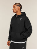 Gymshark Crest Oversized Zip Up Hoodie — Black — 3
