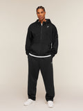 Gymshark Crest Oversized Zip Up Hoodie — Black — 5