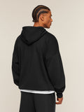 Gymshark Crest Oversized Zip Up Hoodie — Black — 2