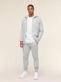 Gymshark Crest Joggers — Light Grey Marl — 4