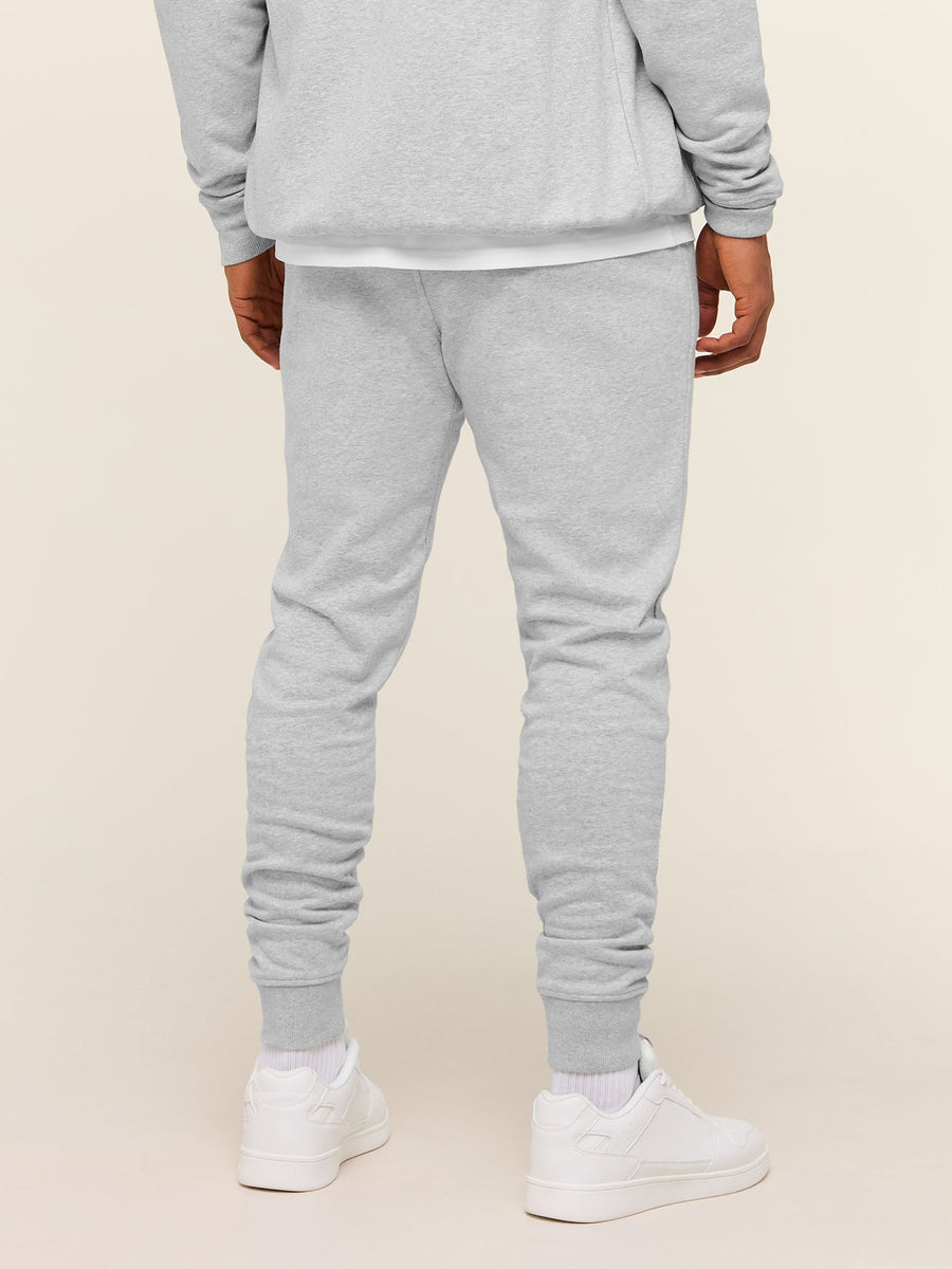 Gymshark Crest Joggers — Light Grey Marl — 2