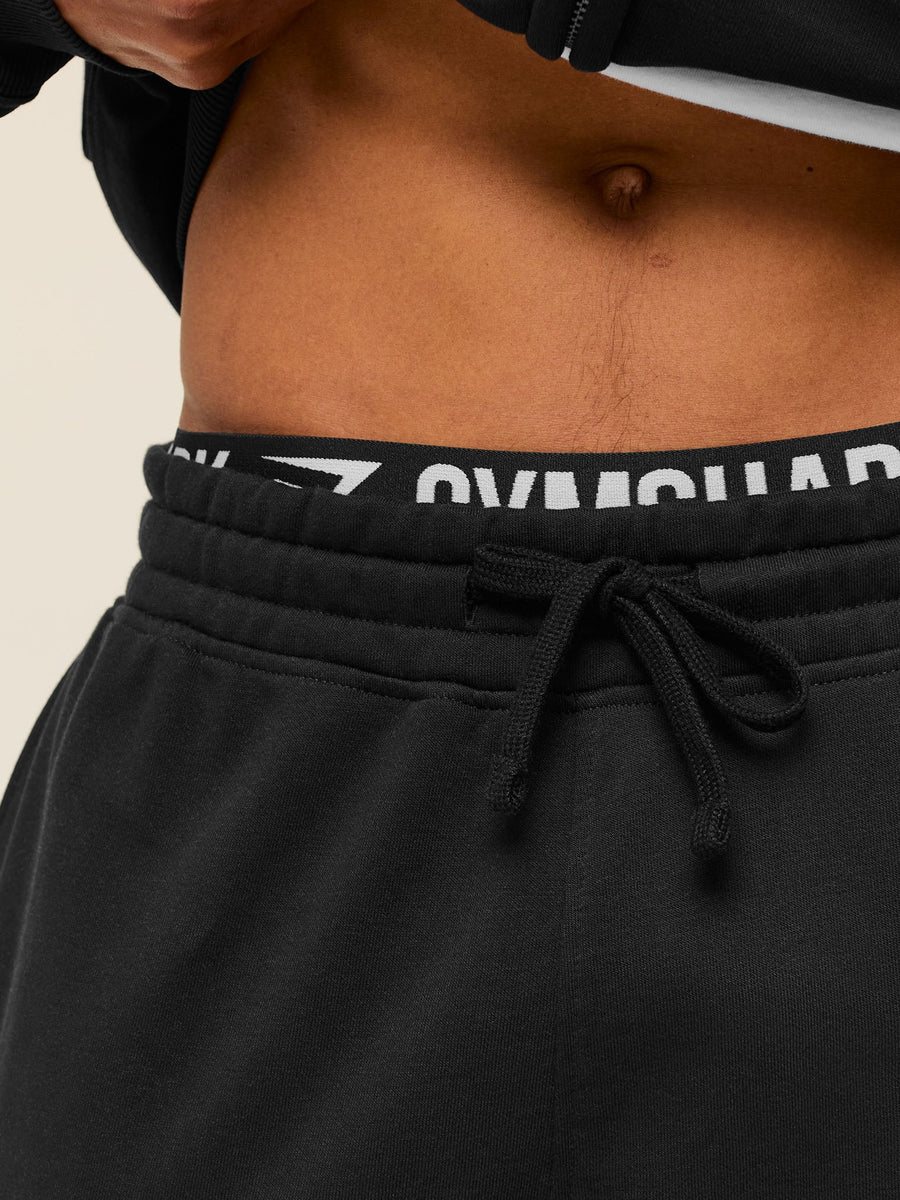 Gymshark Crest Straight Leg Joggers — Black — 6