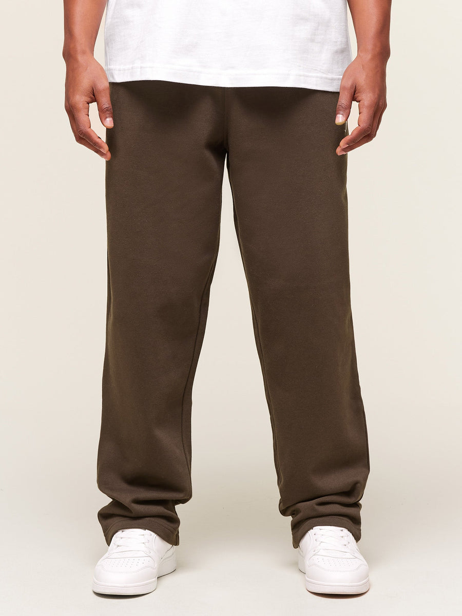 Gymshark Crest Straight Leg Joggers — Archive Brown — 1