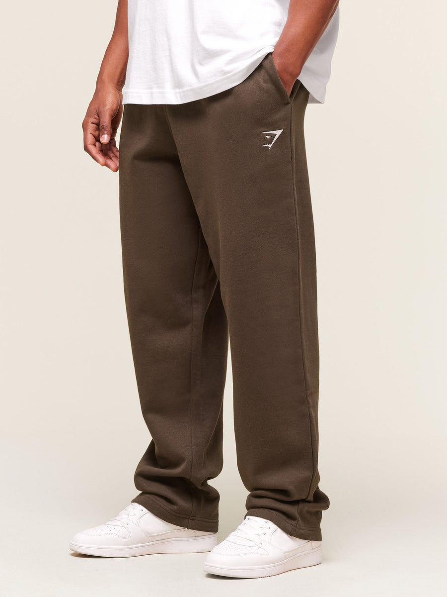 Gymshark Crest Straight Leg Joggers — Archive Brown — 2