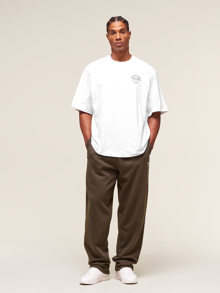 Gymshark Crest Straight Leg Joggers — Archive Brown — 5