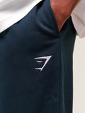 Gymshark Crest Straight Leg Joggers — Navy — 5