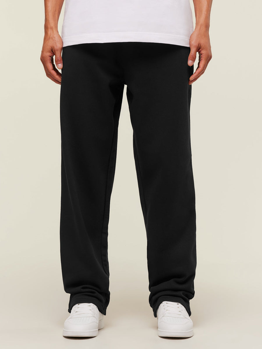 Gymshark Crest Straight Leg Joggers Tall — Black — 3
