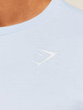 Gymshark Crest T-Shirt — Chilled Blue — 5
