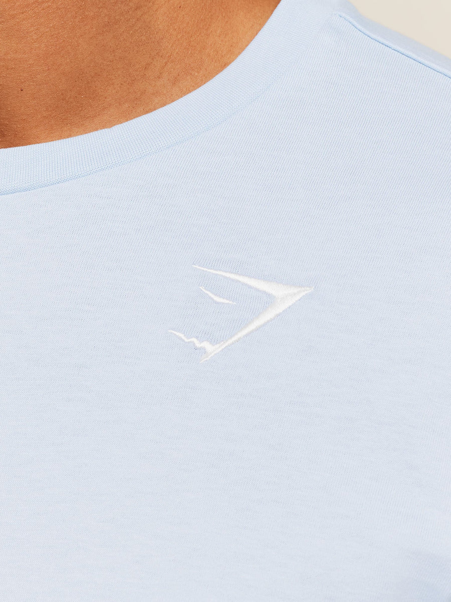 Gymshark Crest T-Shirt — Chilled Blue — 5