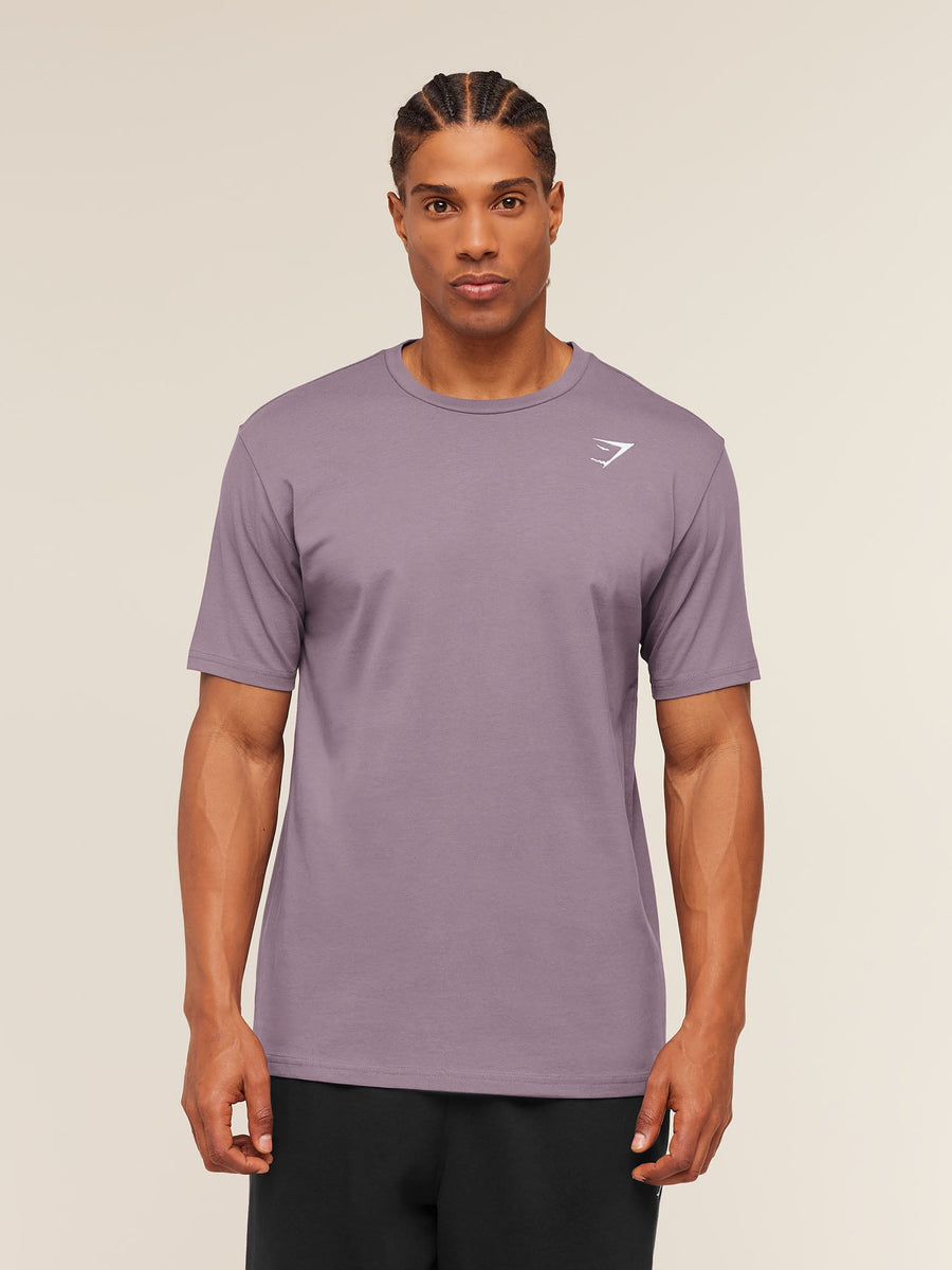 Gymshark Crest T-Shirt — Dusk Purple — 4