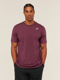 Gymshark Crest T-Shirt — Impact Burgundy — 6