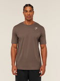 Gymshark Crest T-Shirt — Soft Brown — 6