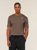 Gymshark Crest T-Shirt — Soft Brown — 1