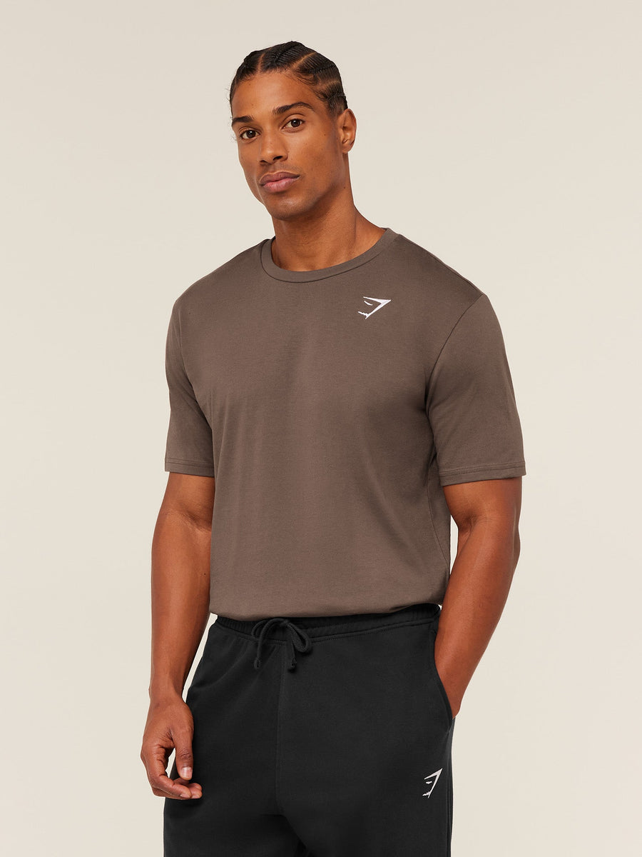Gymshark Crest T-Shirt — Soft Brown — 3