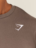 Gymshark Crest T-Shirt — Soft Brown — 5
