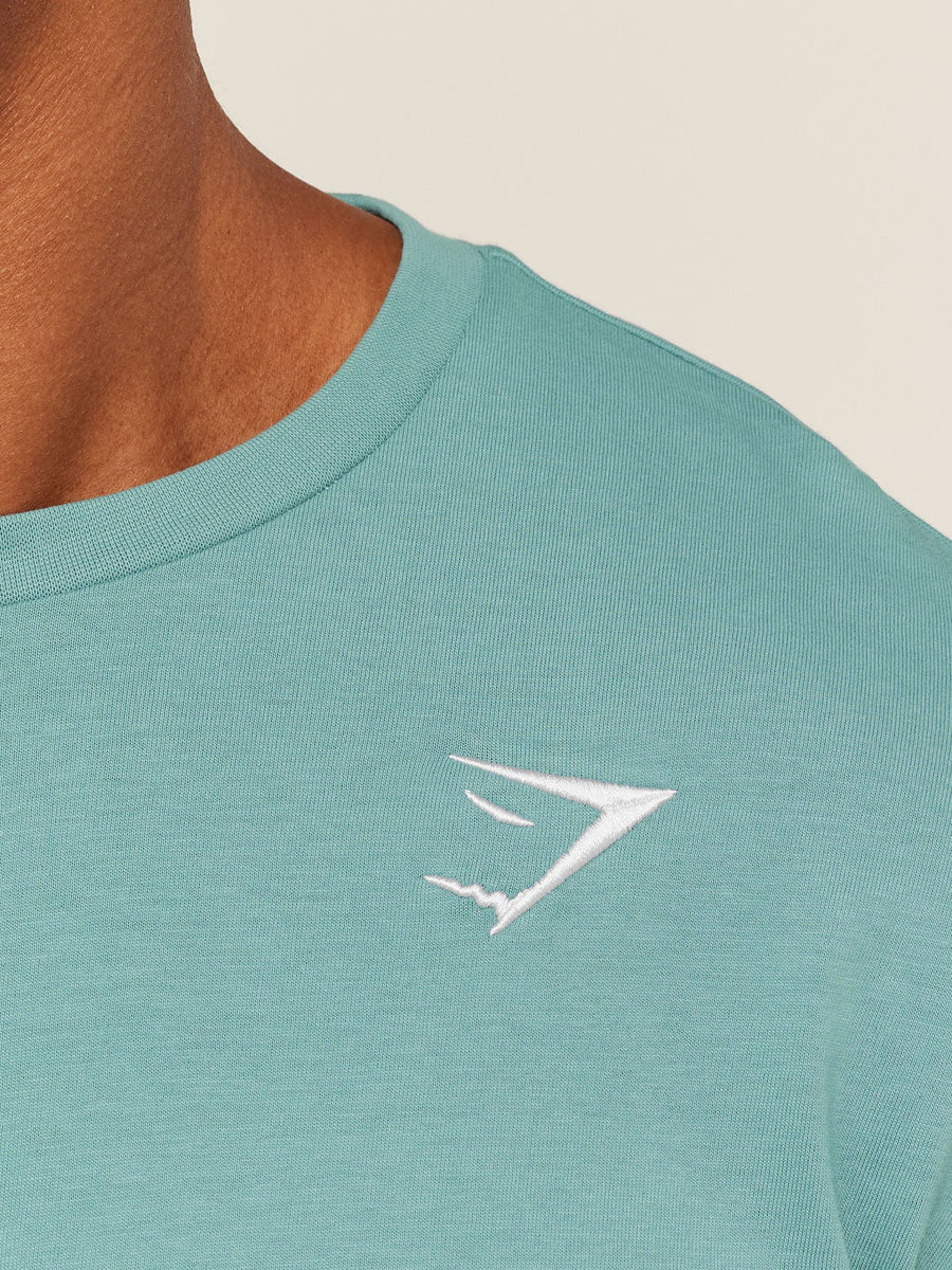 Gymshark Crest T-Shirt — GS Storm Blue — 5