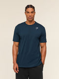 Gymshark Crest T-Shirt — Navy — 1