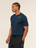 Gymshark Crest T-Shirt — Navy — 5