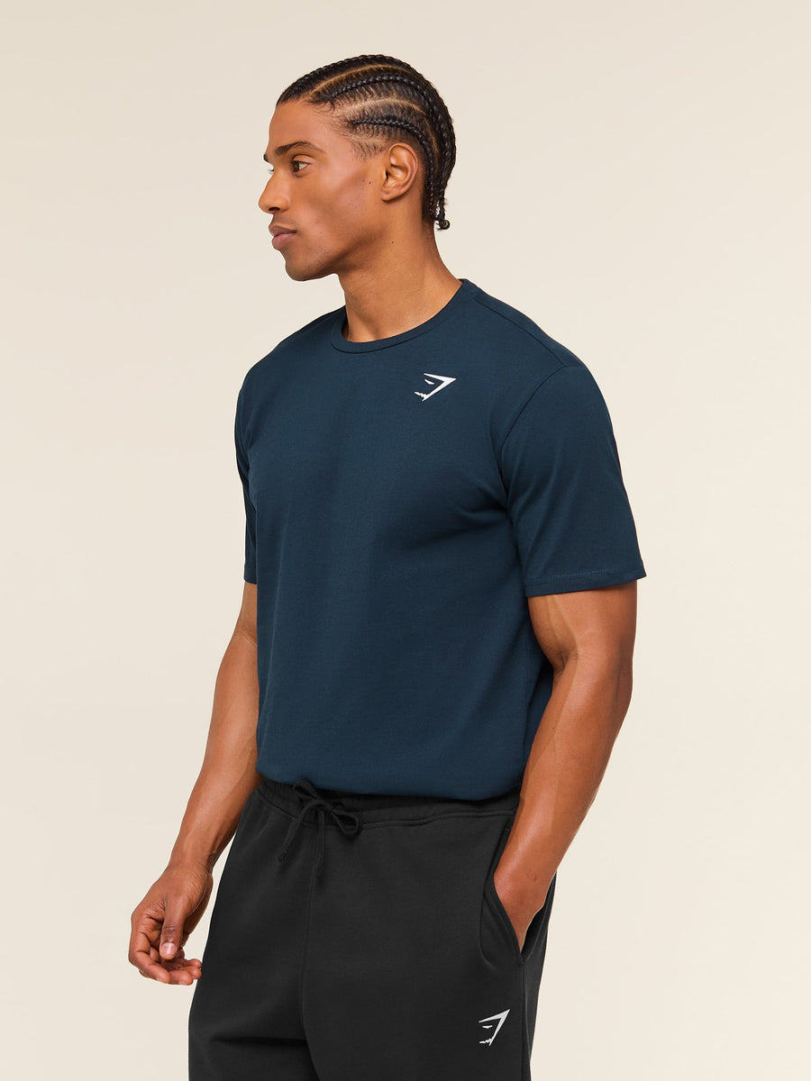Gymshark Crest T-Shirt — Navy — 5