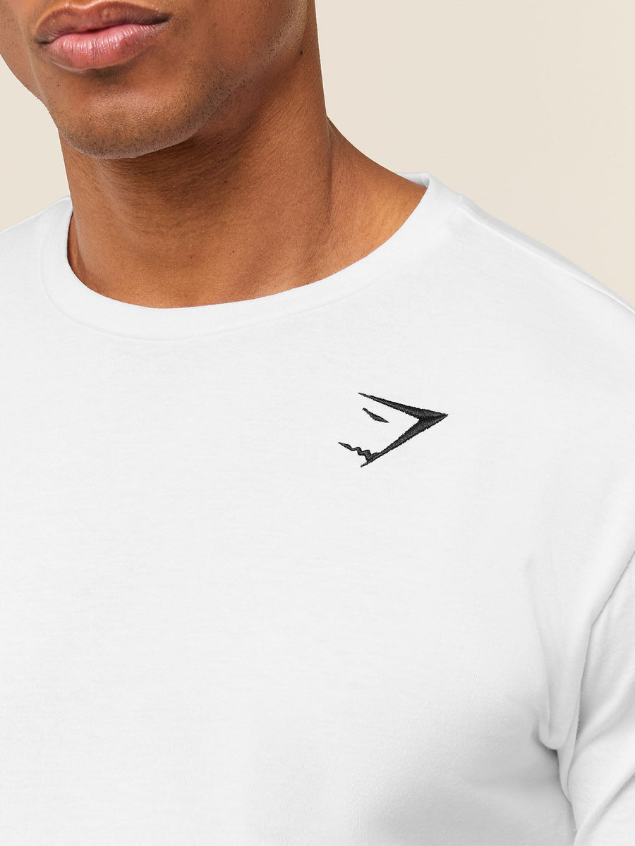 Gymshark Crest T-Shirt — White — 5