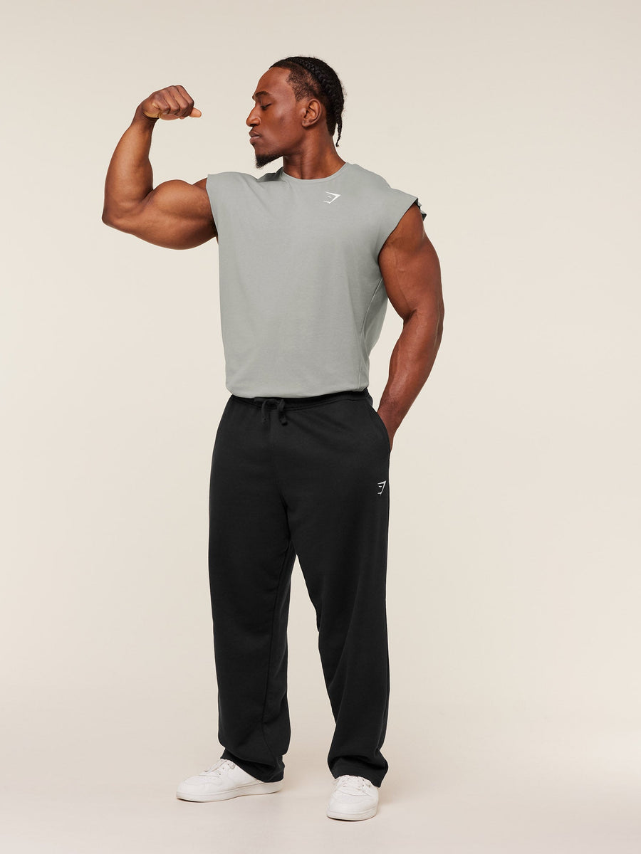 Gymshark Critical Cut Off Tank — Smokey Grey — 6