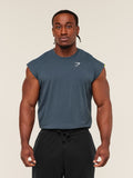 Gymshark Critical Cut Off Tank — GS Stealth Blue — 3