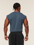 Gymshark Critical Cut Off Tank — GS Stealth Blue — 6