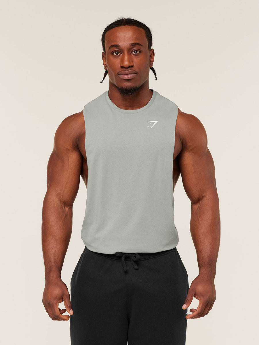 Gymshark Critical 2.0 Drop Arm Tank — Smokey Grey — 1