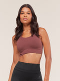 Gymshark Cross Over Sports Bra — Burgundy Brown — 2