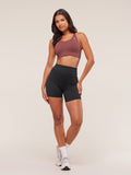 Gymshark Cross Over Sports Bra — Burgundy Brown — 4
