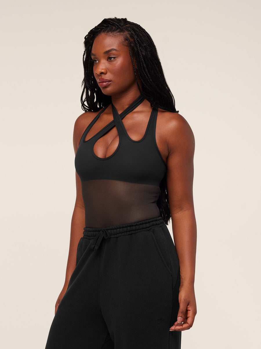 Gymshark Dark Energy Mesh Tank — GS Black — 3