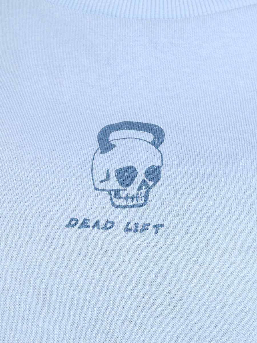 Gymshark Deadlift Graphic Pullover — Gentle Blue — 6