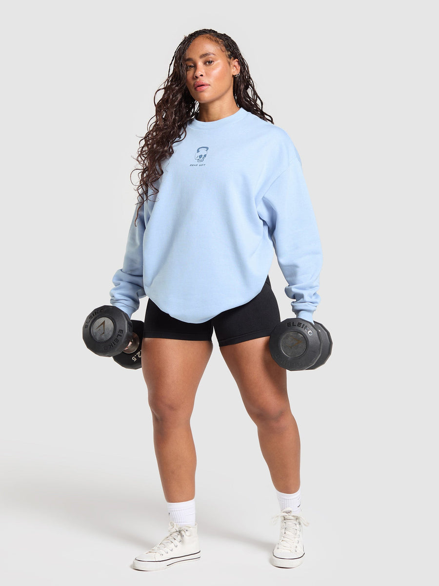 Gymshark Deadlift Graphic Pullover — Gentle Blue — 4
