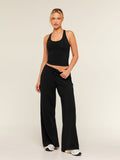 Gymshark Lightweight Wide Leg Pants Regular — Black — 5