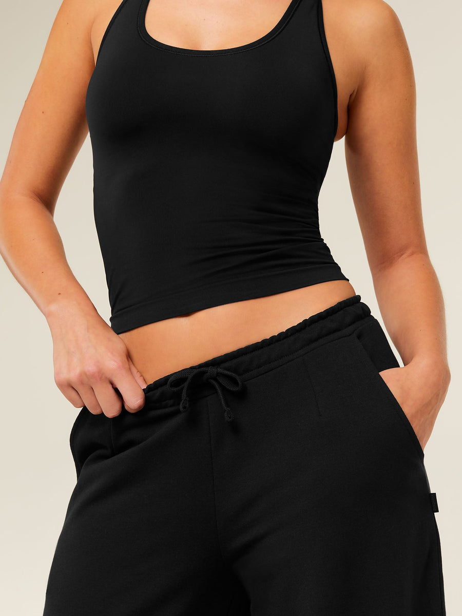 Gymshark Lightweight Wide Leg Pants Regular — Black — 6