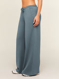 Gymshark Lightweight Wide Leg Pants Regular — Iron Blue — 4
