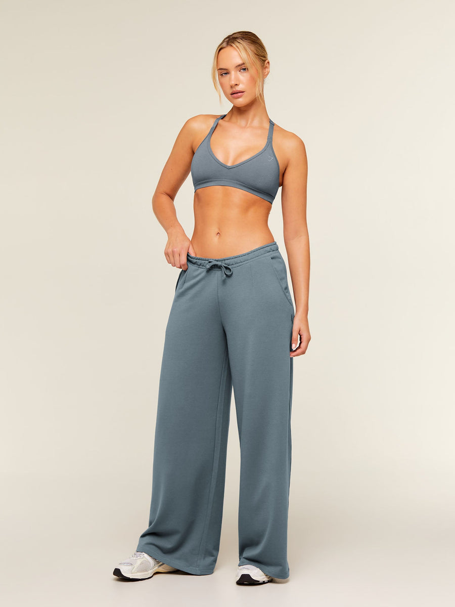 Gymshark Lightweight Wide Leg Pants Regular — Iron Blue — 5