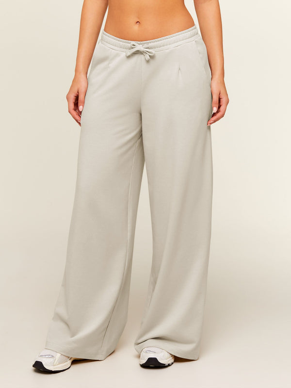 Gymshark Lightweight Wide Leg Pants Regular — Pebble Grey