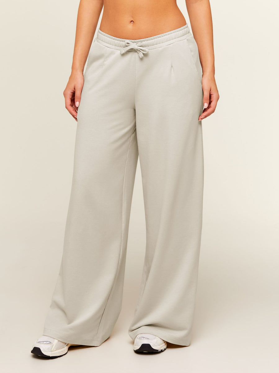 Gymshark Lightweight Wide Leg Pants Regular — Pebble Grey — 1
