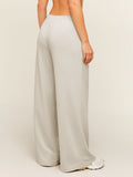 Gymshark Lightweight Wide Leg Pants Regular — Pebble Grey — 4