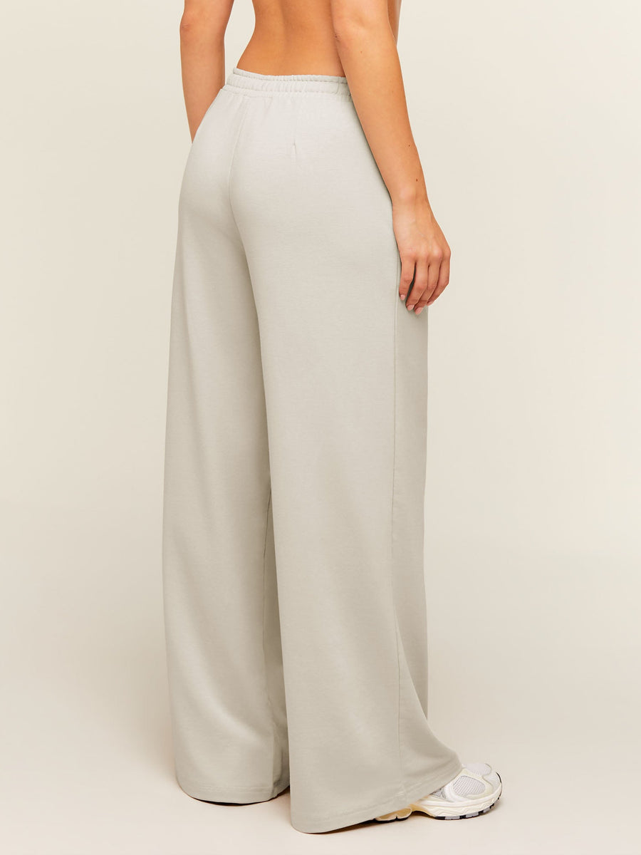 Gymshark Lightweight Wide Leg Pants Regular — Pebble Grey — 4
